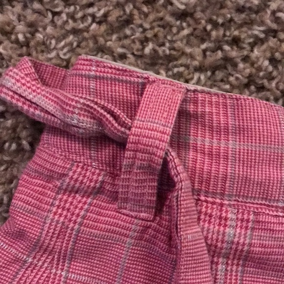 Cherokee Pink Plaid Ruffled Skort Ties - Picture 3 of 5